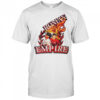 Roman Empire fire graphic shirt