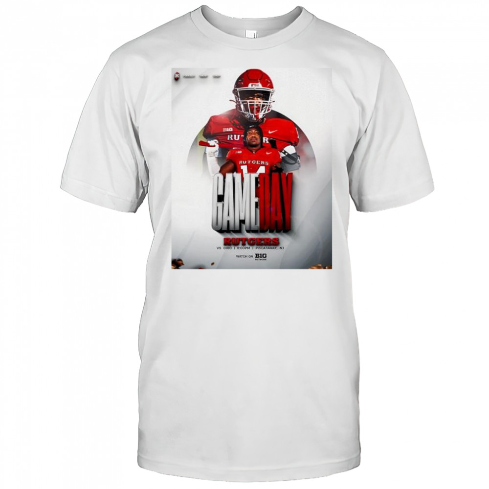 Rutgers Scarlet Knights football gameday vs Ohio graphic shirt
