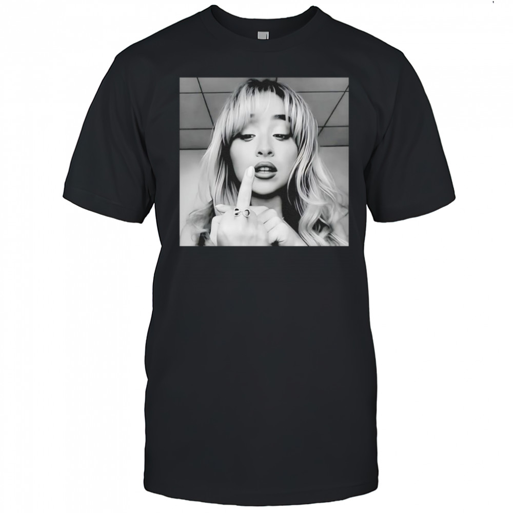 Sabrina middle fingher music lover funny graphic shirt