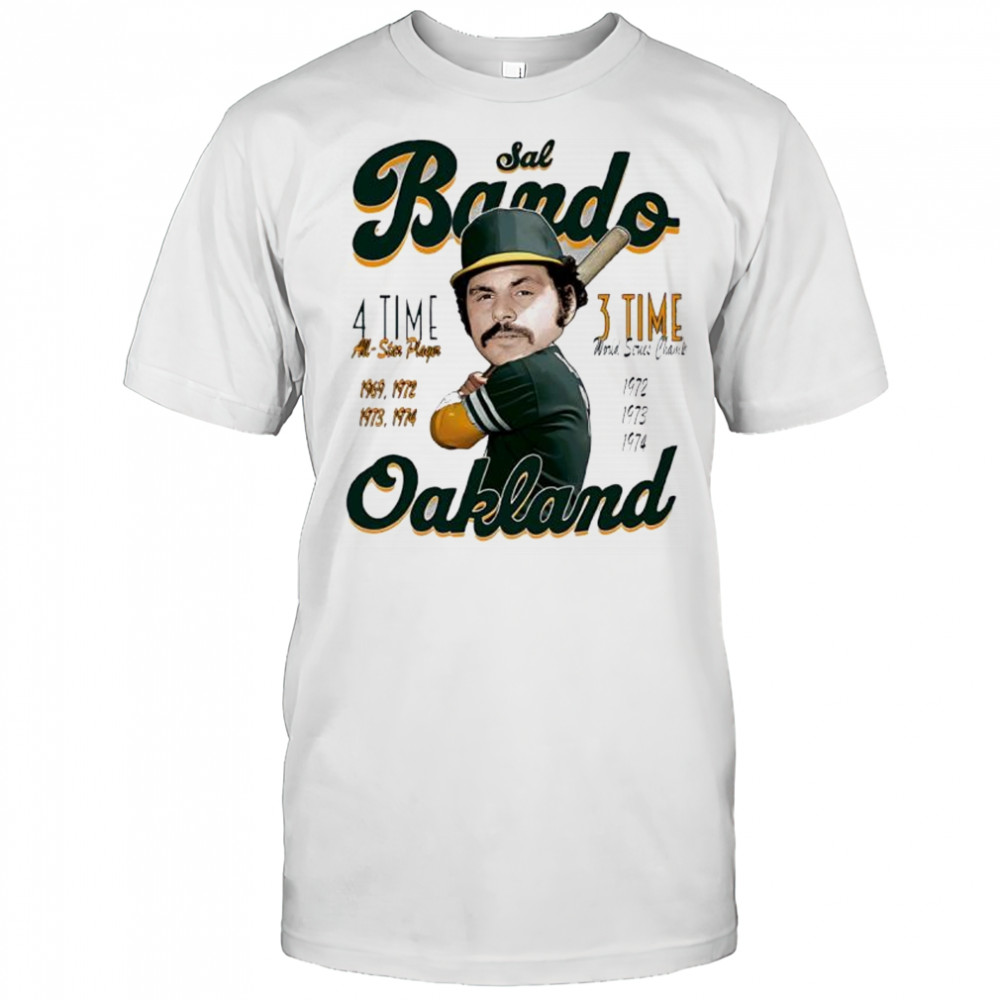Sal Bando Oakland Comic 3 time all star player shirt