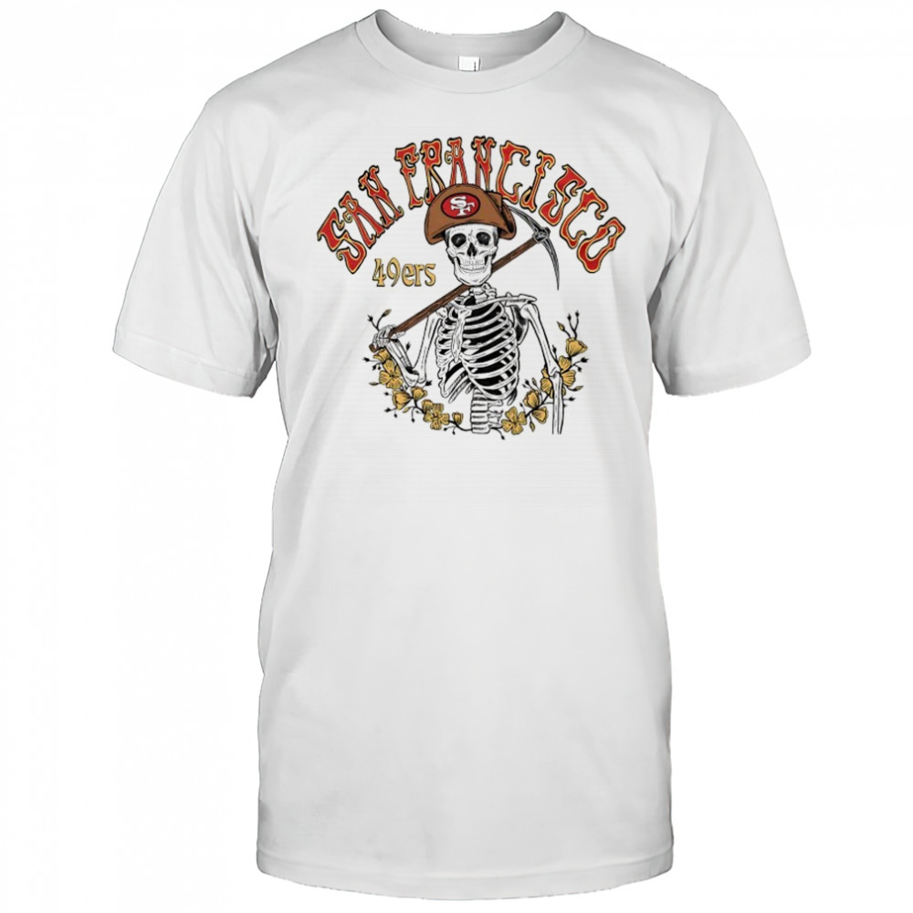 San Francisco 49ers X Grateful Dead mascot logo shirt