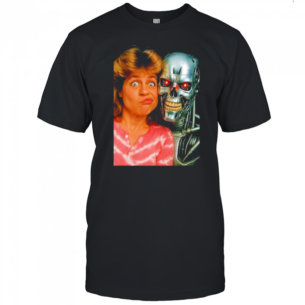 Sarah Connor and Terminator Selfie shirt