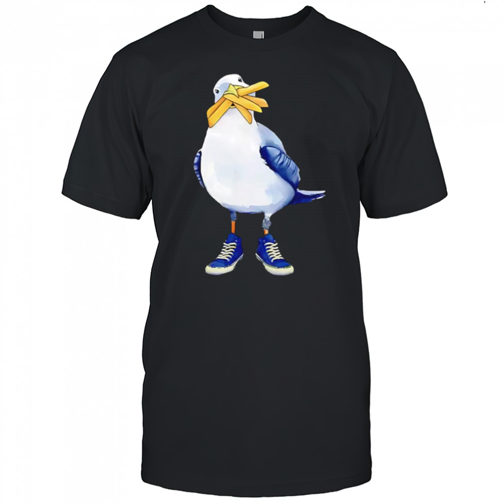 Seagull with fries shirt