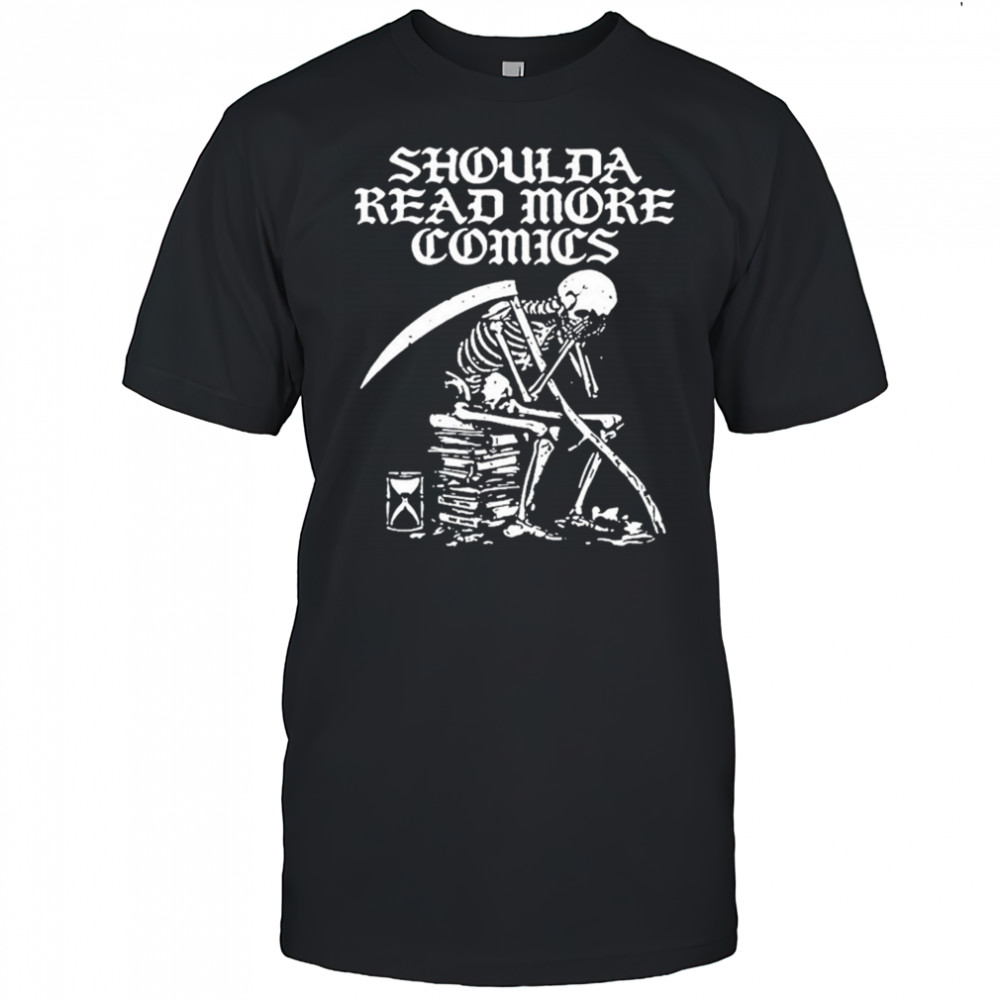 Shoulda Read More Comics Skeleton T-shirt