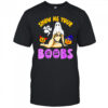 Show me your boobs witch pumpkin ghost Halloween shirt
