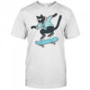 Skateboarding Black Cat T-Shirt