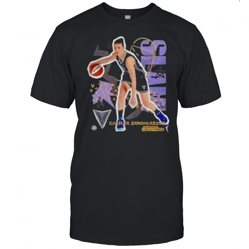 Slam Cecilia Zandalasini Golden State Valkyries Basketball Shirt