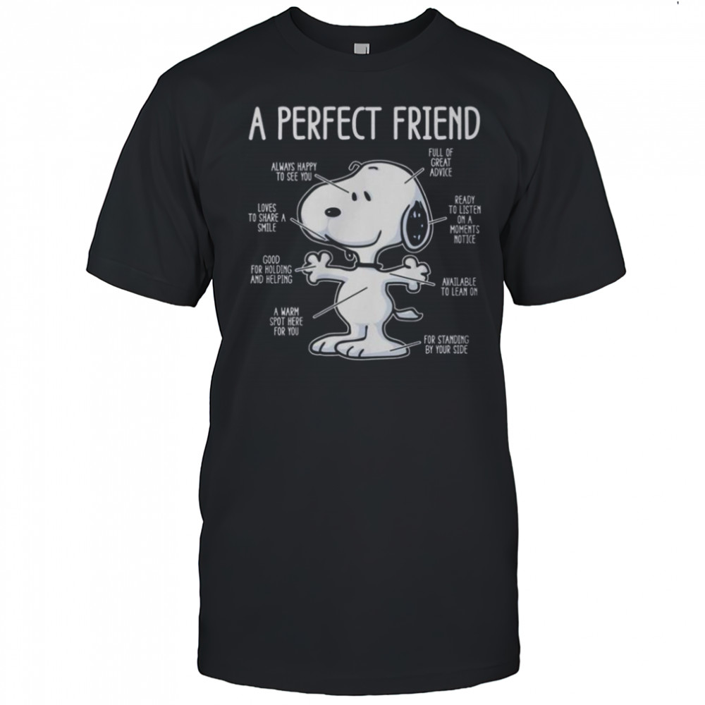 Snoopy A Perfect Friend Cute T-Shirt