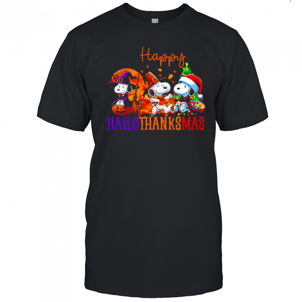 Snoopy HalloThanksMas shirt