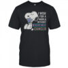 Snoopy I Wish For A World Without Metastatic Breast Cancer T-Shirt