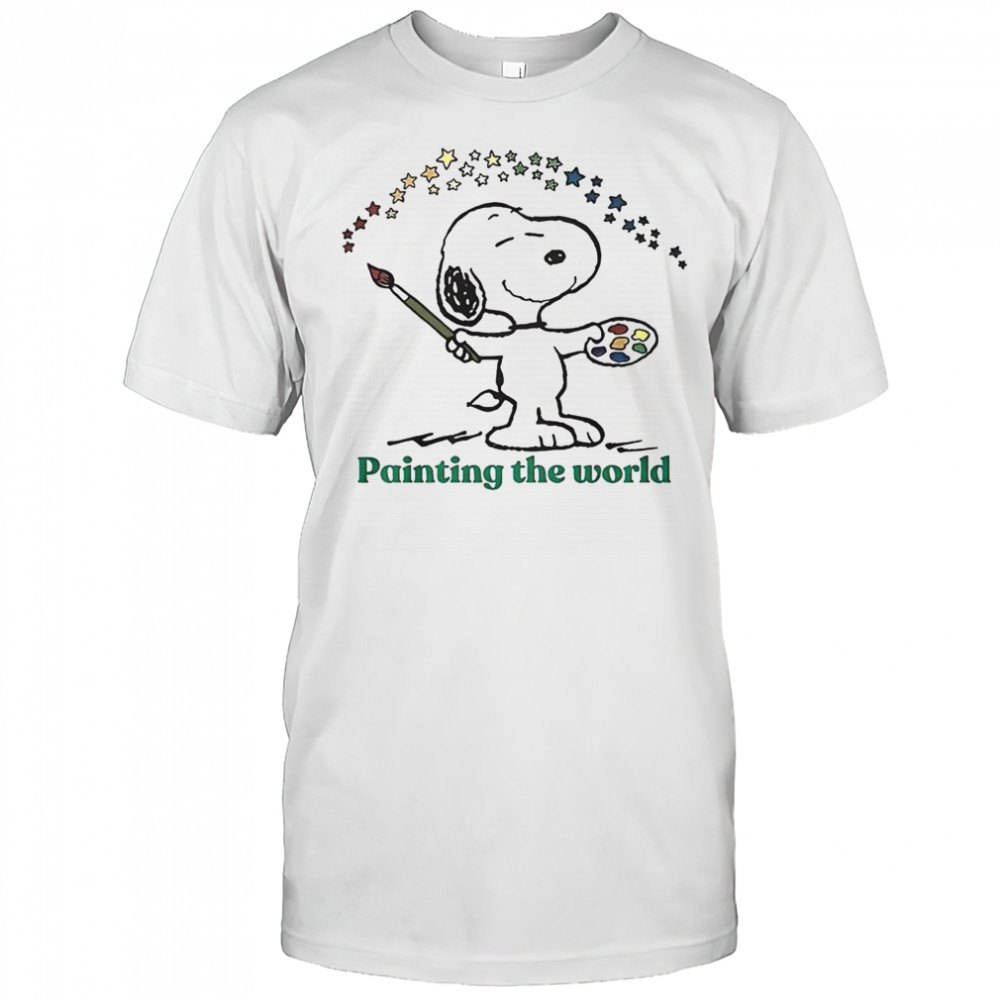 Snoopy Painting The World T-Shirt