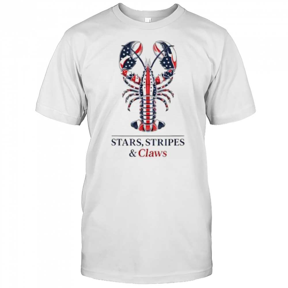 Stars Stripes and Claws lobster shirt