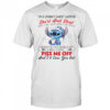 Stitch I’m A Cranky Short Woman Short And Stout Here Is My Finger Here Is My Mouth T-Shirt