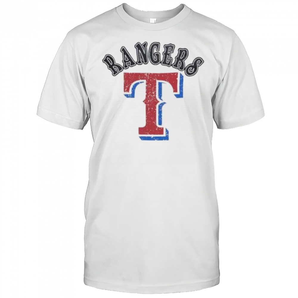 Texas Rangers Rebel Athletics logo shirt