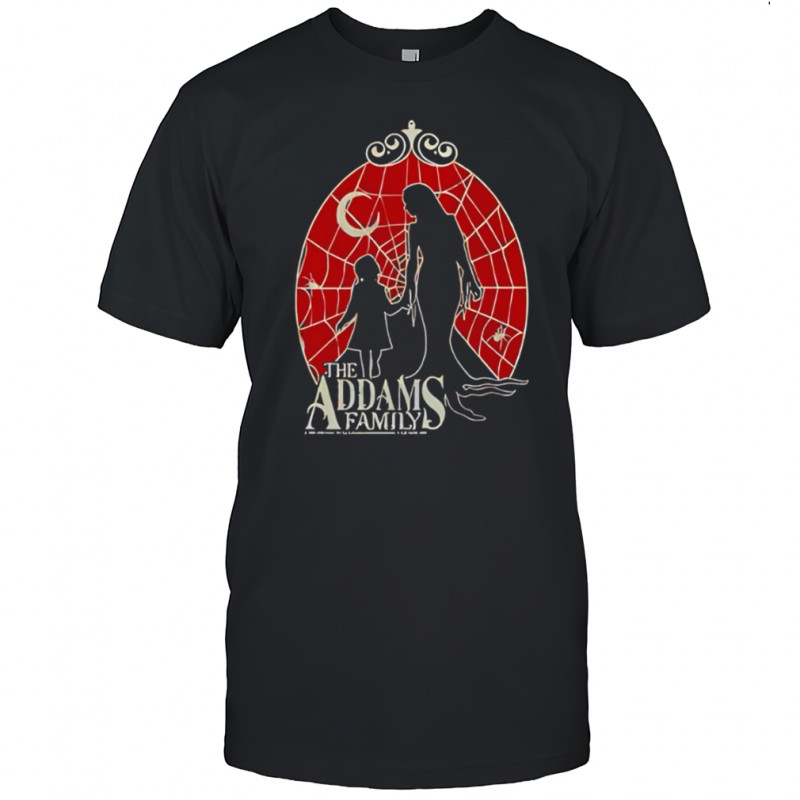 The Addams Family Morticia & Wednesday Spider Silhouettes shirt