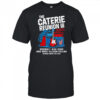 The Caterie Reunion III red rock and blue shirt