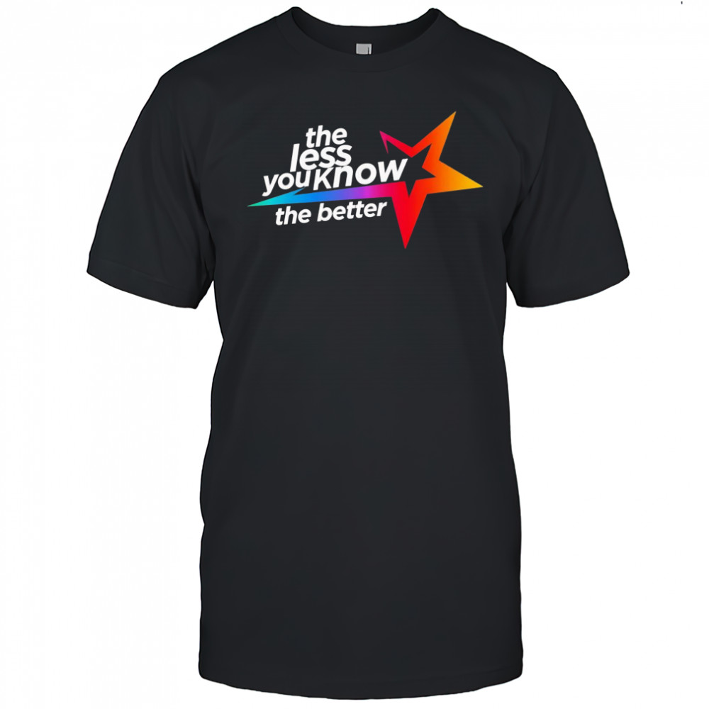 The Less you know shirt