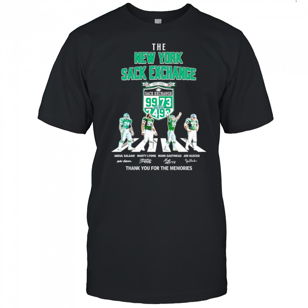 The New York Sack Exchange Abbey Road thank you for the memories shirt