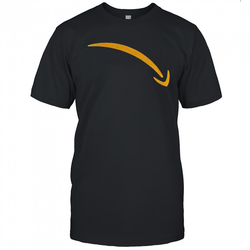 The upside down smile Amazon logo shirt