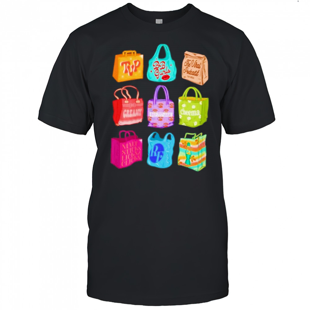 The Viral Podcast Bag Check T-Shirt