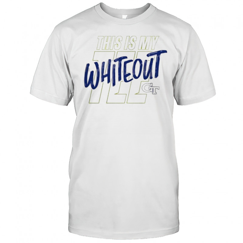 This Is My Tee White Out Georgia Tech Logo T-Shirt
