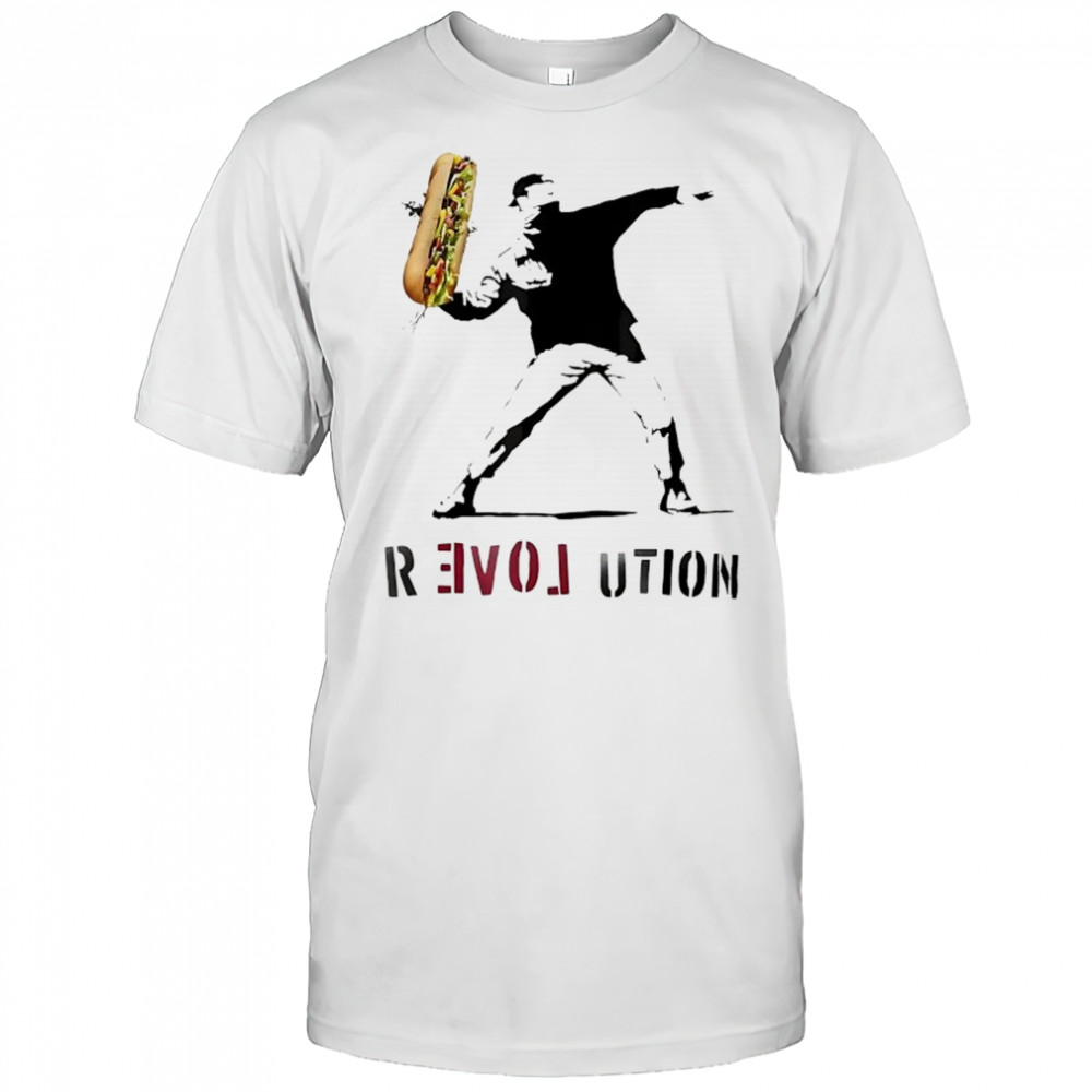 Throwing Sandwich Guy Revolution shirt