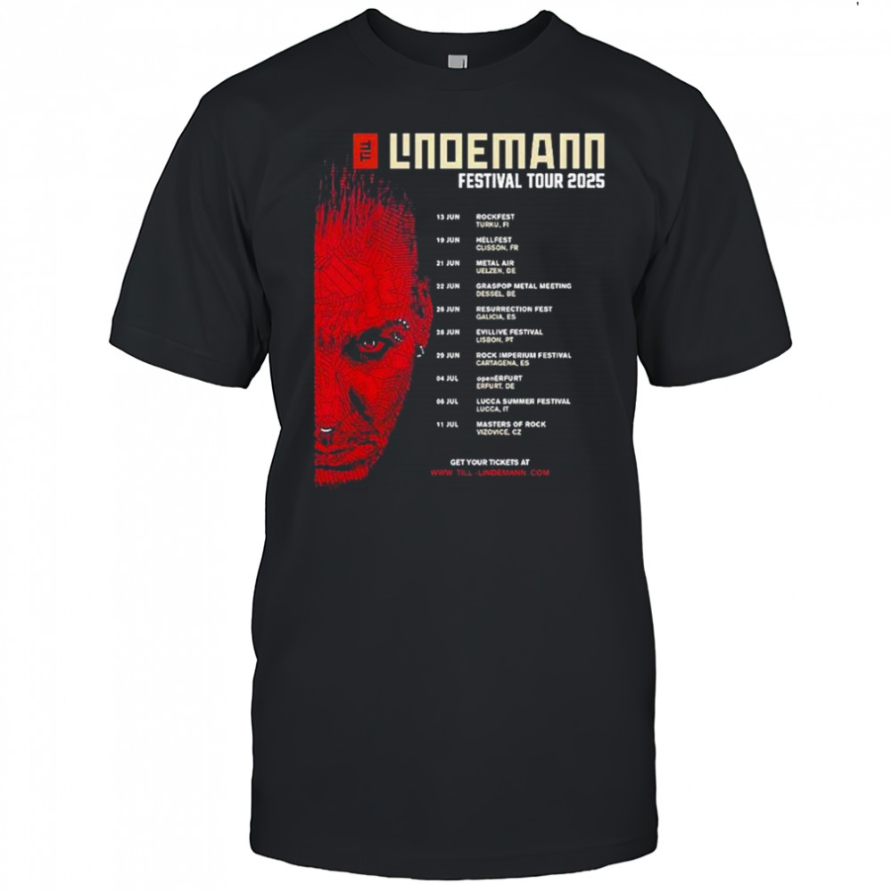 Till Lindemann Festival Tour 2025 Dates T-shirt