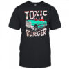 Toxic burger Impala skeleton driving classic car cartoon shirt