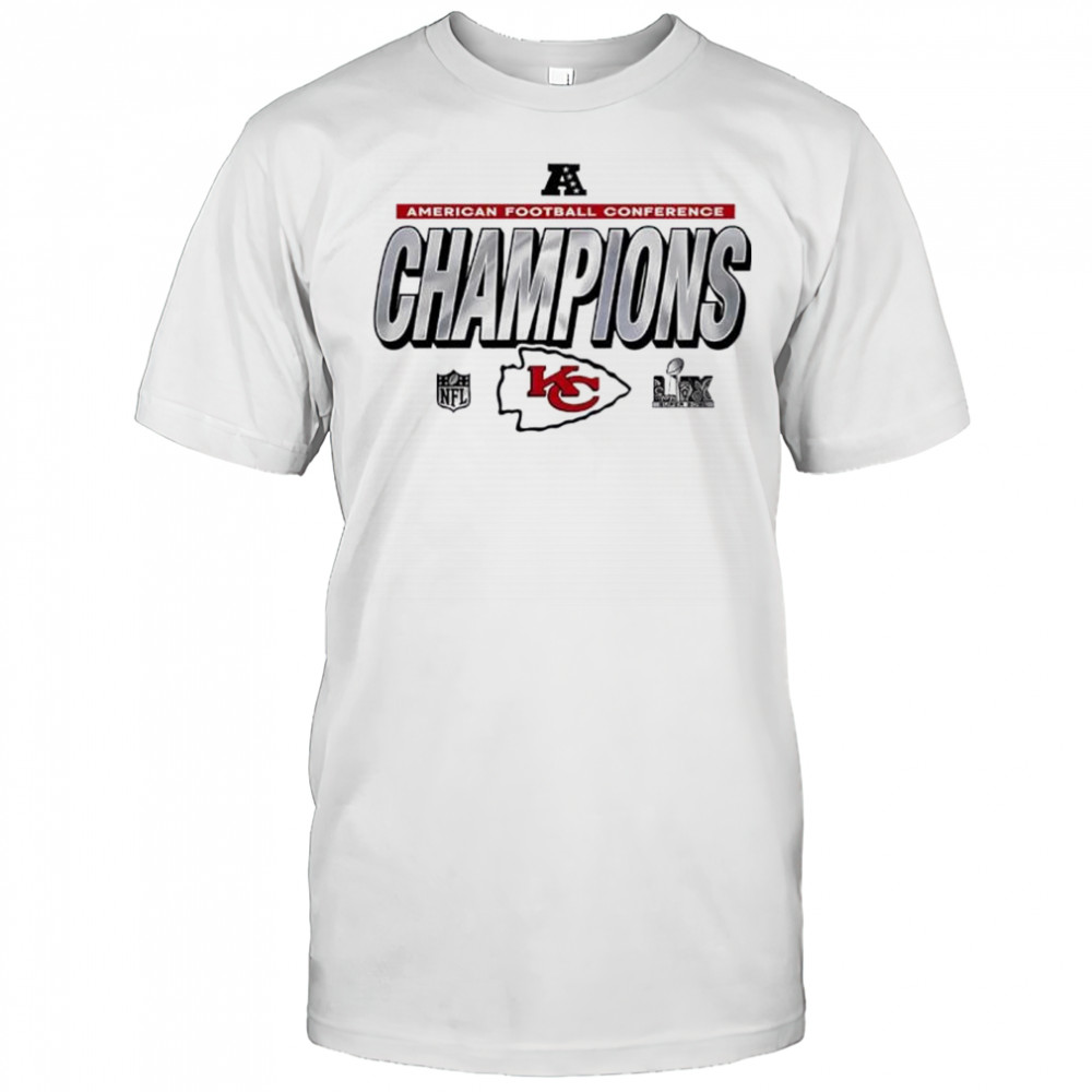 Travis wear Kansas City Chiefs American Football Conference Champions shirt