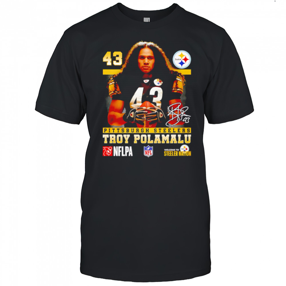 Troy Polamalu Pittsburgh Steelers Signature shirt