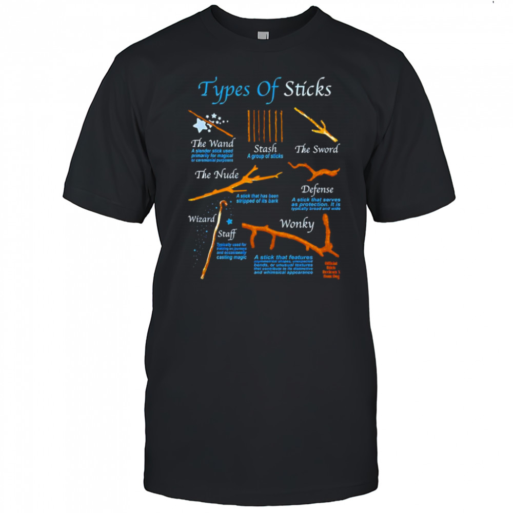 Types of sticks shirt