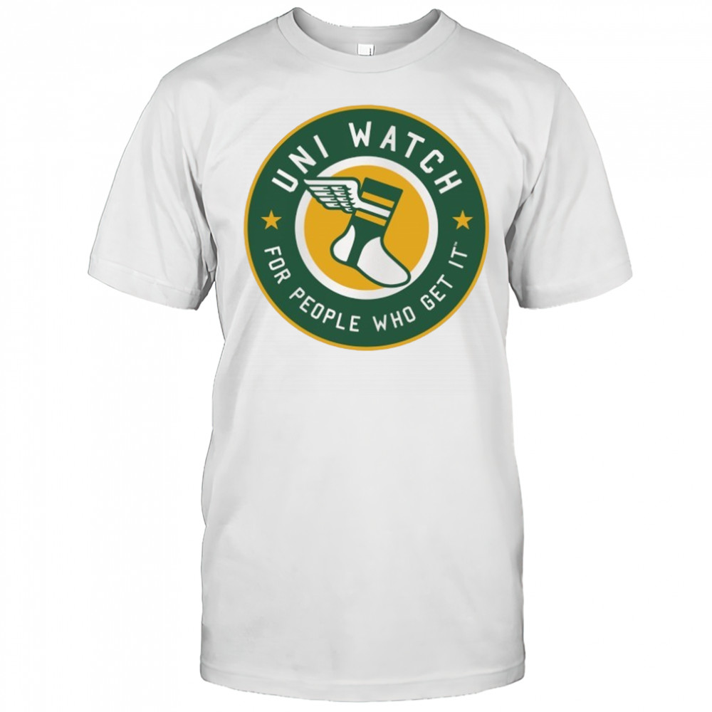 Uni Watch for people who get it logo shirt