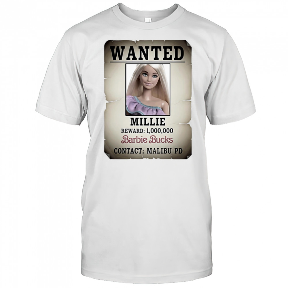 Wanted Millie Barbie Bucks contact Malibu PD shirt