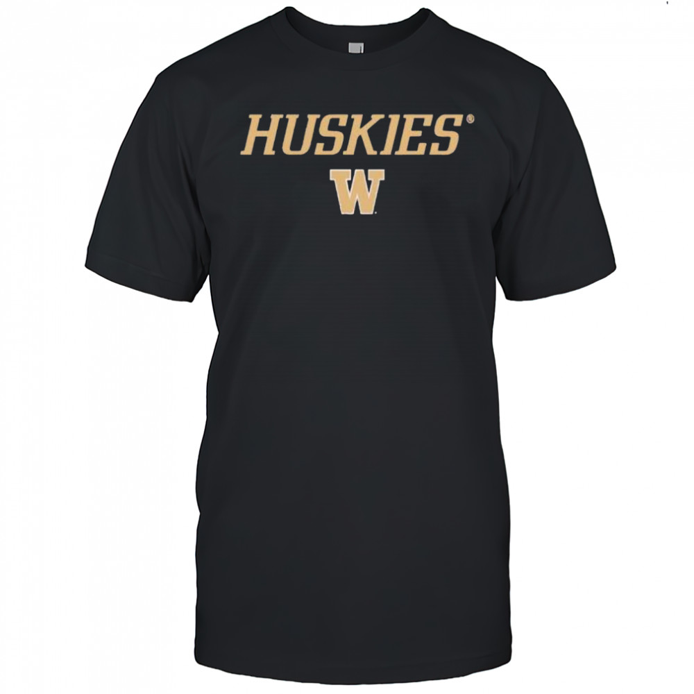 Washington Huskies Wordmark style letter shirt