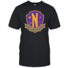 Wednesday Nevermore academy crest gothic school emblem 1791 shirt