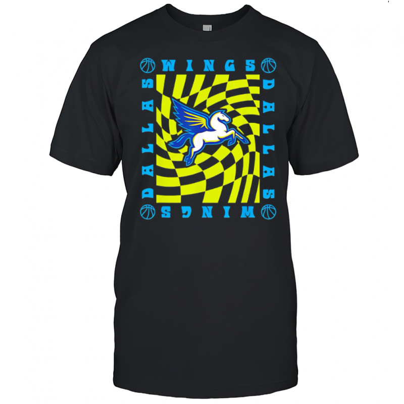 WNBA Dallas Wings Retro Wavy Checkerboard shirt