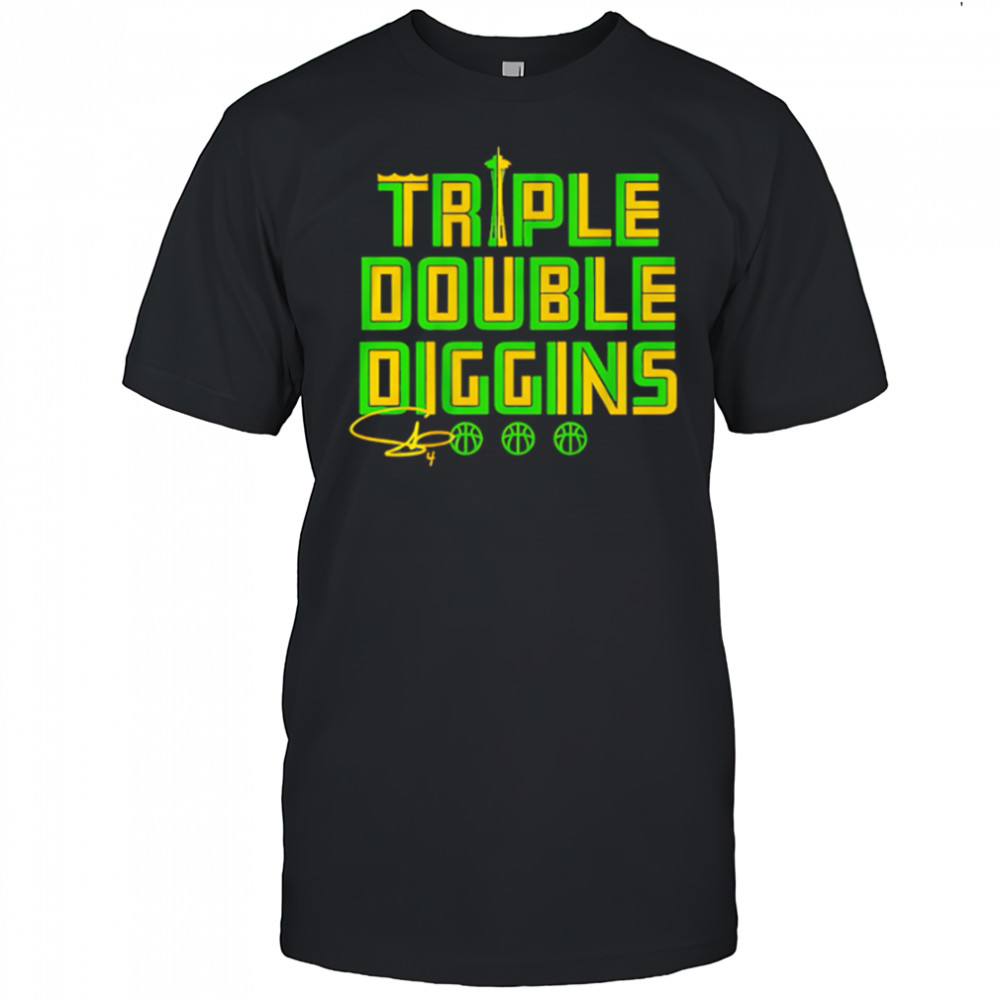 WNBA Seattle Storm Skylar Diggins Triple Double Diggins signature shirt