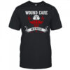 Wound Care Nurse Caduceus Medical Symbol Nurse Hat Heartbeat T-Shirt