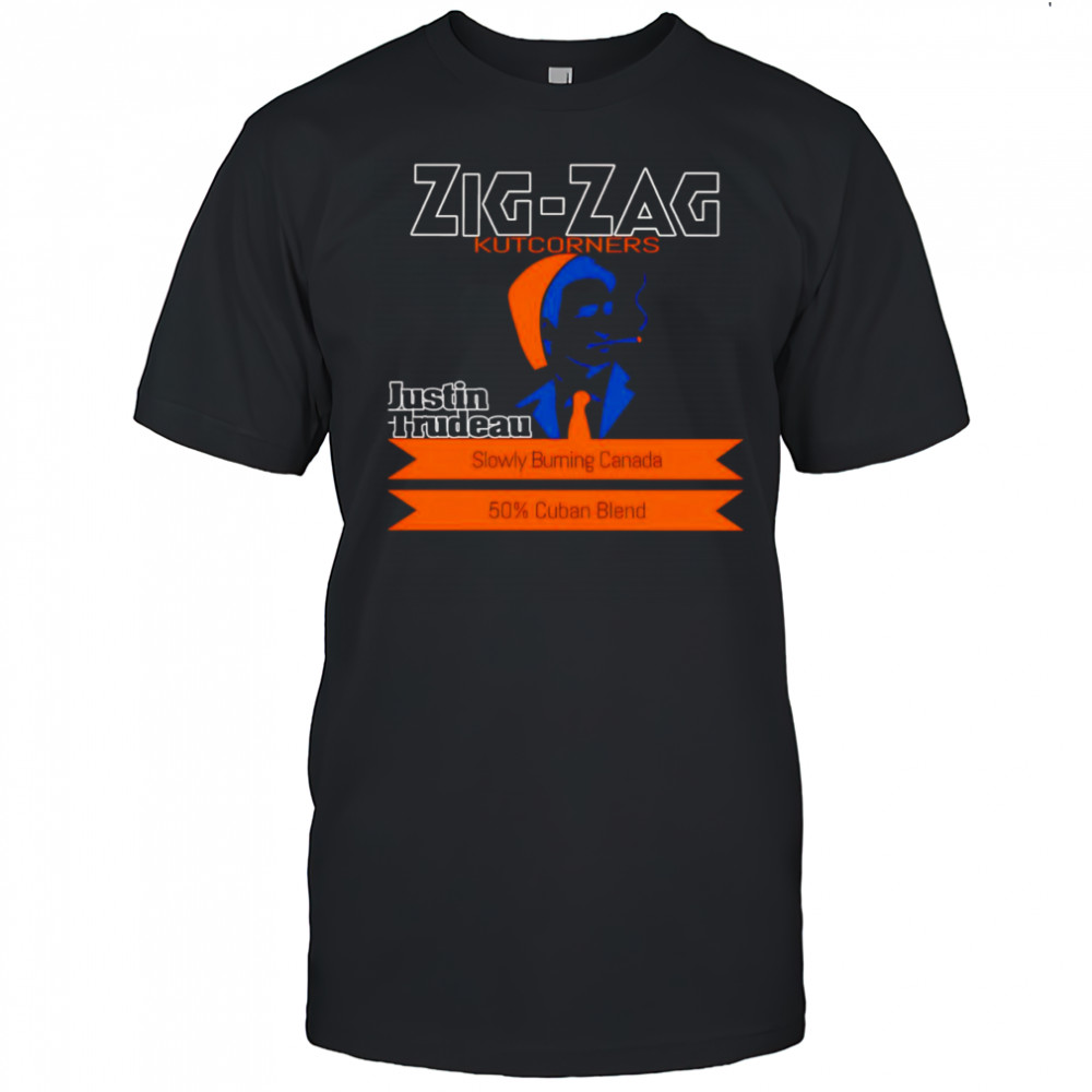 Zig zag kutcorners Justin Trudeau shirt.