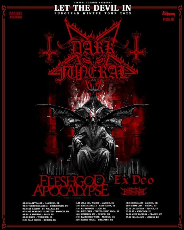 Dark Funeral Announces the Epic Let the Devil In European Winter Tour 2025