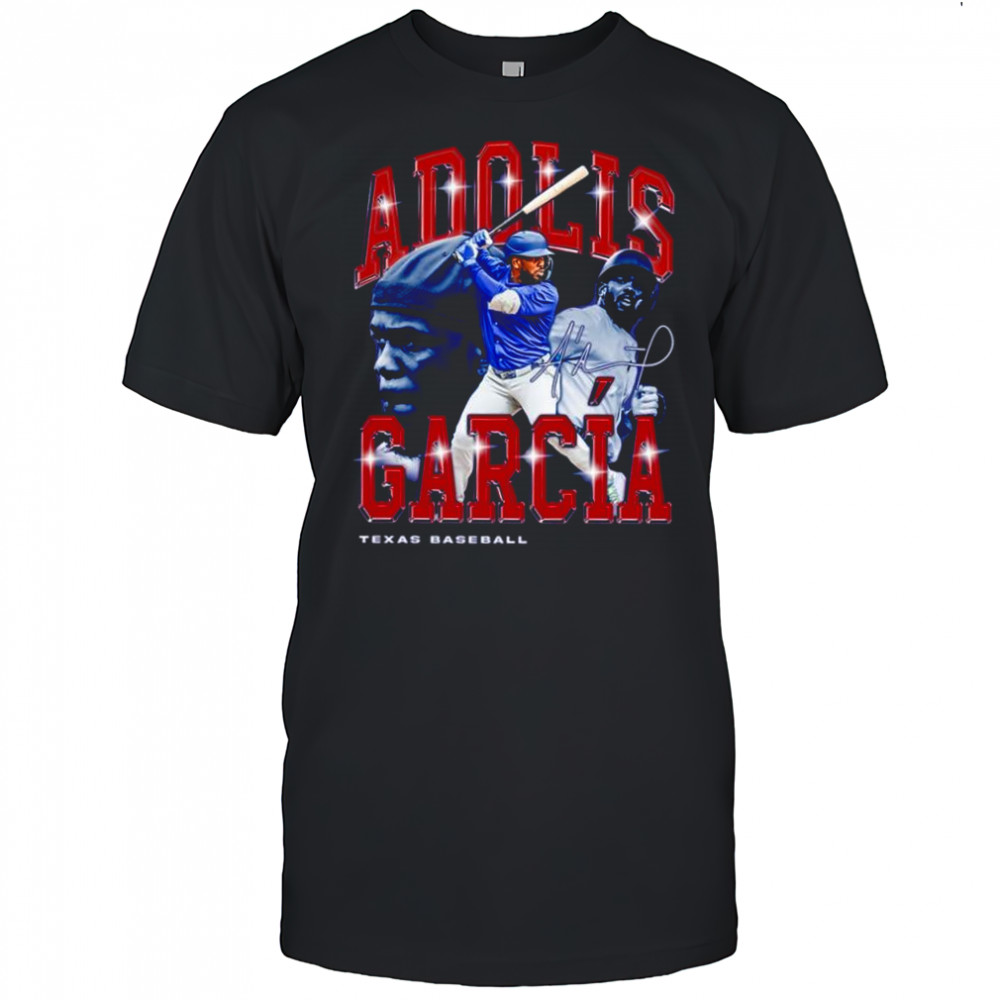 Adolis Garcia Texas Baseball Retro Flair Signature Shirt