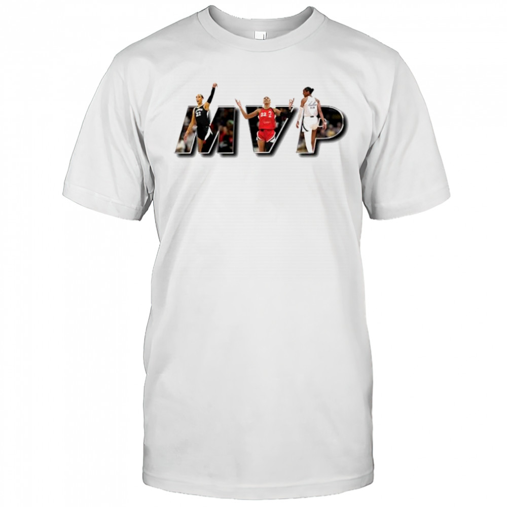 A’ja Wilson 2025 MVP x4 Las Vegas Aces shirt