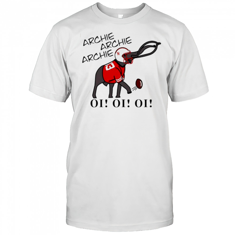 Archie Archie Archie Oi Oi Oi Nebraska Cornhuskers football shirt