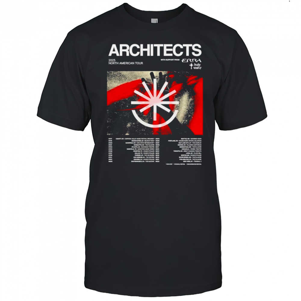 Architects 2025 North American Tour Dates The Sky The Earth And All Between T-shirt