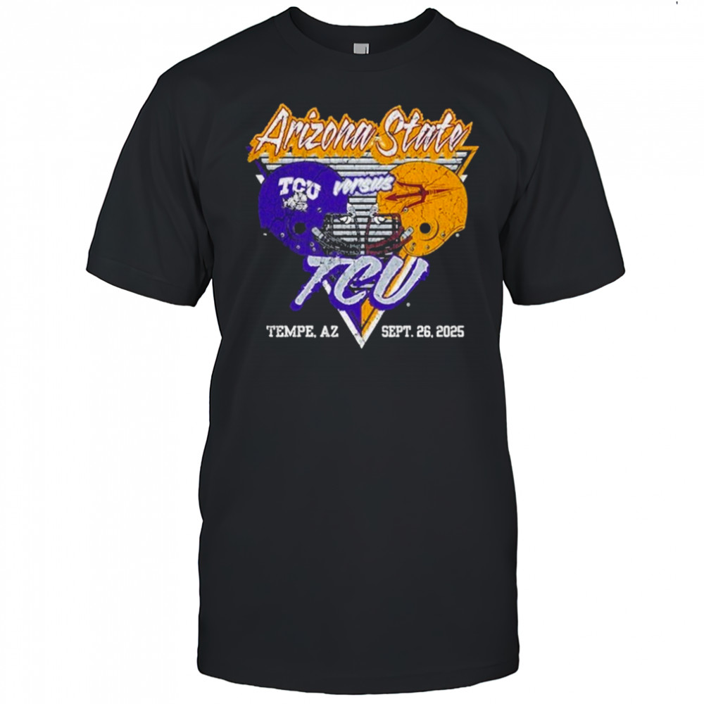 Arizona State Sun Devils vs TCU Horned Frogs Gameday Tempe AZ Sept 26 2025 T-shirt