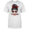 Auburn Tigers girl messy bun glasses shirt