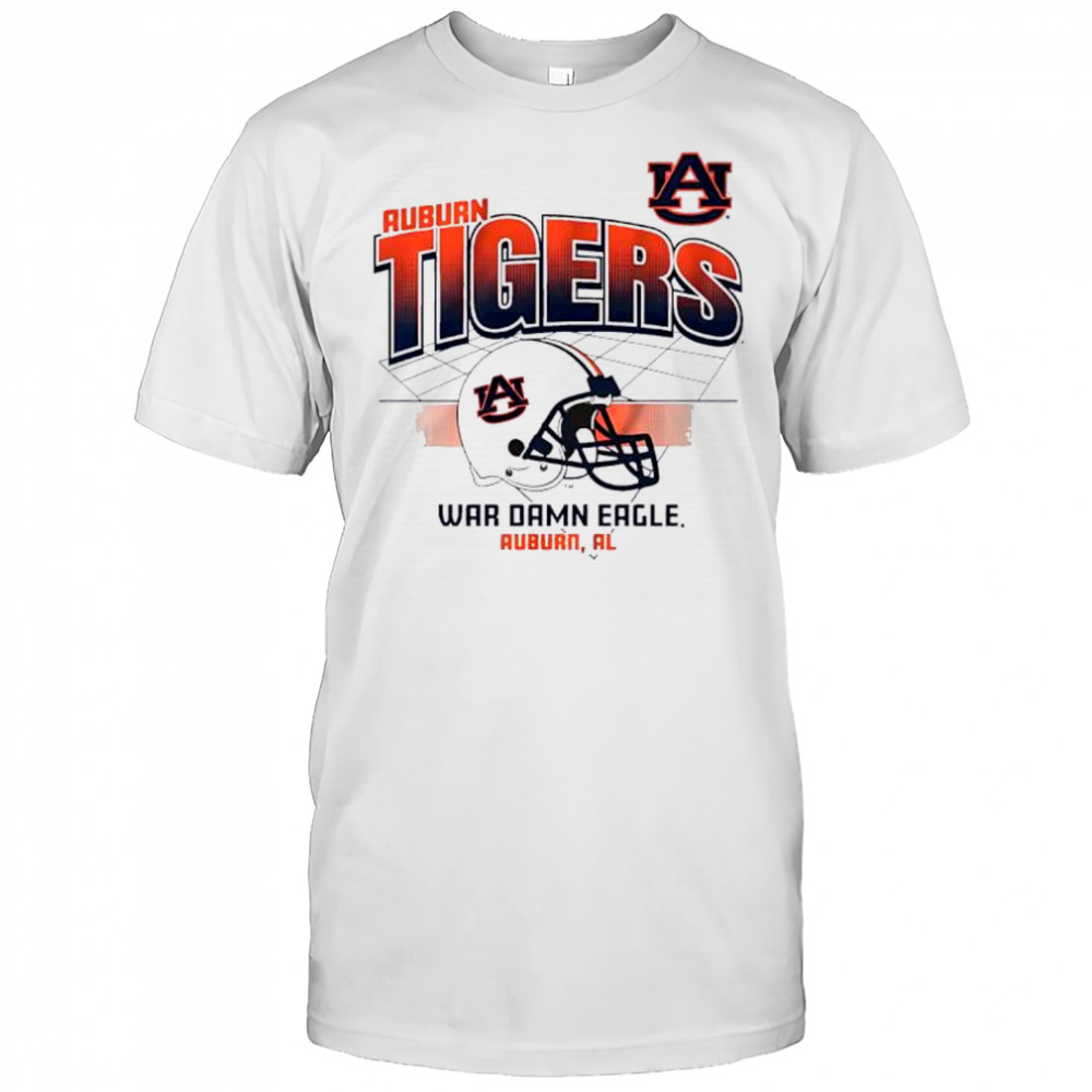 Auburn Tigers War Damn Eagle football helmet vintage graphic shirt