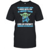 Baby Yoda my silence doesn’t mean I agree with you it means your level of stupidity rendered shirt