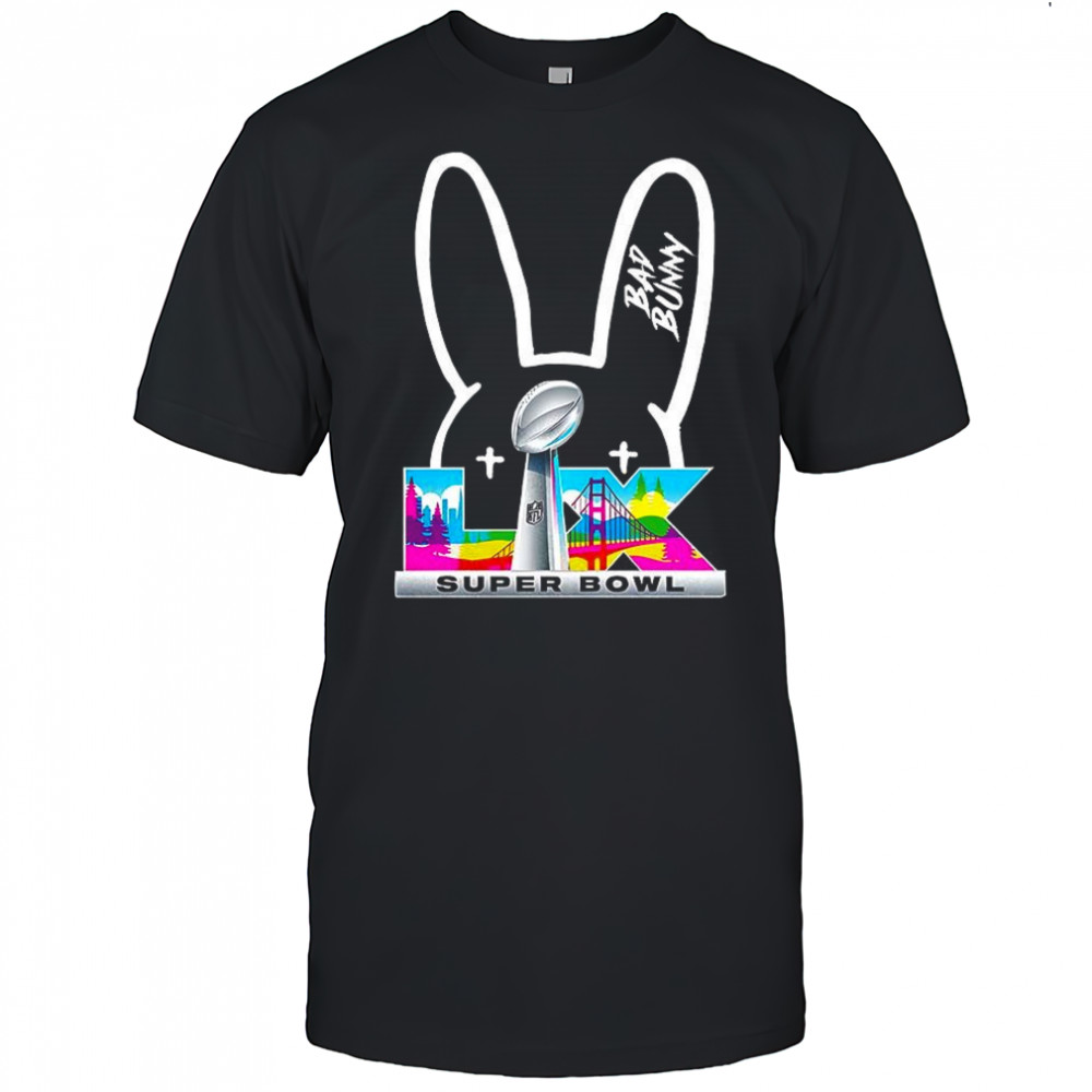 Bad Bunny X NFL Super Bowl LIX Logo shirt