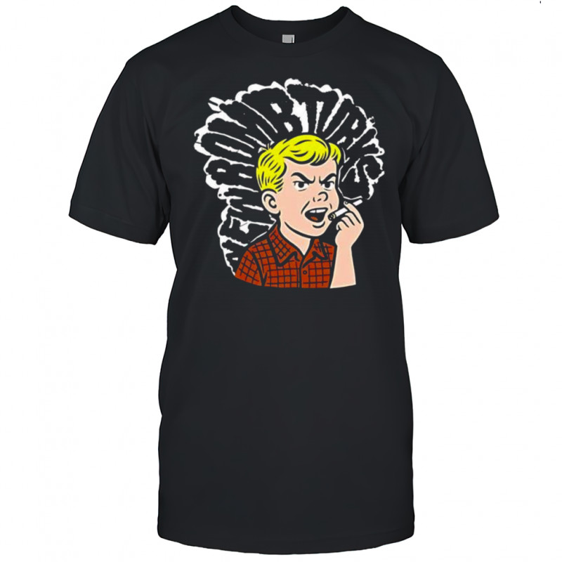 Bart Simpson Smoking Cigarette Grumpy Face shirt